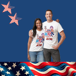 4. Juli Amerika Unabhängigkeitstag Star Firecracke T-Shirt