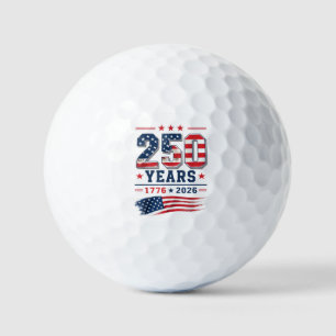 4. Juli Amerika US-Flagge Patriotisch 250. Jubiläu Golfball
