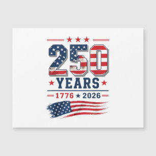 4. Juli Amerika US-Flagge Patriotisch 250. Jubiläu Magnetkarte
