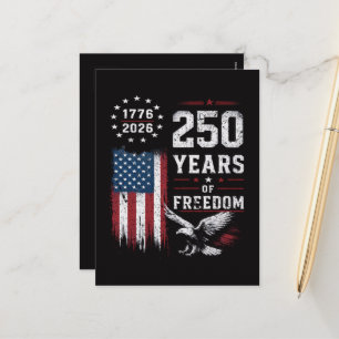 4. Juli Amerika US-Flagge Patriotisch Feiertagspostkarte
