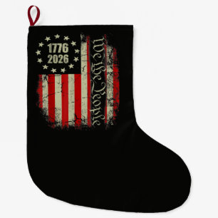 4. Juli Amerika US-Flagge Patriotisch Großer Weihnachtsstrumpf