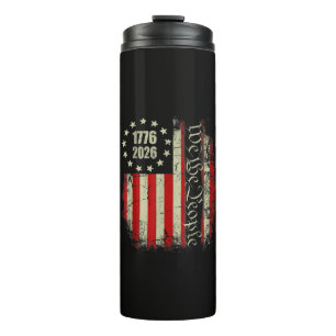4. Juli Amerika US-Flagge Patriotisch Thermosbecher