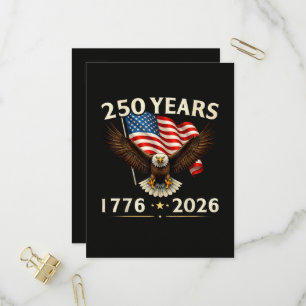 4. Juli Amerika US Patriotischer Adler Einladungspostkarte
