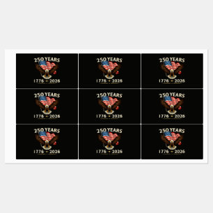 4. Juli Amerika US Patriotischer Adler Etiketten