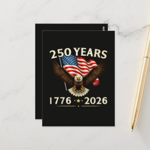 4. Juli Amerika US Patriotischer Adler Postkarte