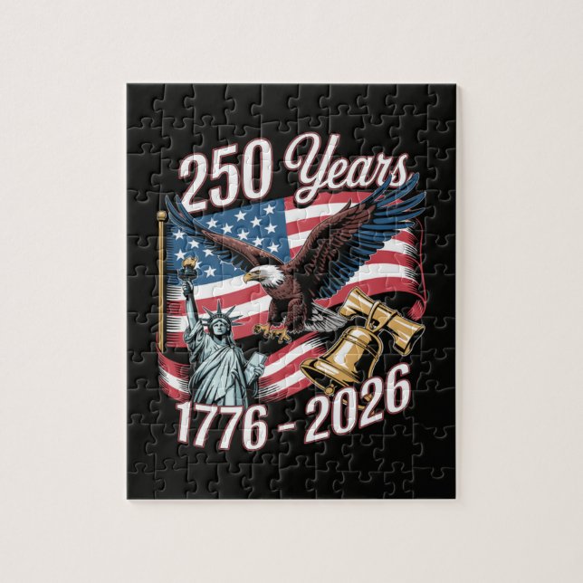 4. Juli Amerika US Patriotischer Adler Puzzle (Vertikal)