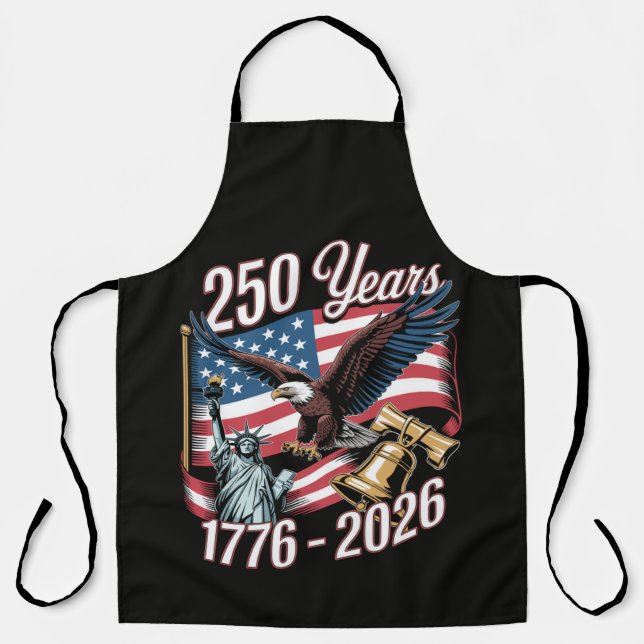 4. Juli Amerika US Patriotischer Adler Schürze (Vorderseite)