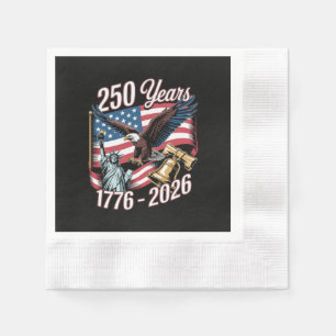 4. Juli Amerika US Patriotischer Adler Serviette