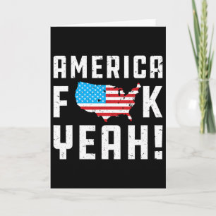 4. Juli Amerika Yeah Lustiges Geschenk Karte