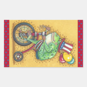 4. JULI AMERIKANA FROG STICKER Retangle, Sheet