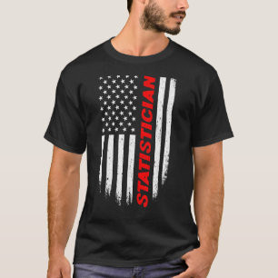 4. Juli Amerikanische Flag Statistiker Männer Frau T-Shirt