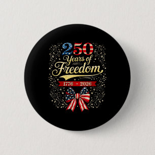 4. Juli Amerikanische Flagge Adler Vintage 250 Jah Button