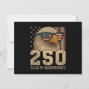 4. Juli Amerikanische Flagge Adler Vintage 250 Jah Dankeskarte