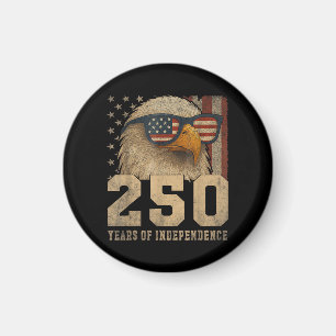 4. Juli Amerikanische Flagge Adler Vintage 250 Jah Magnet