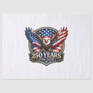 4. Juli Amerikanische Flagge Adler Vintage 250 Jah Seidenpapier