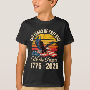 4. Juli Amerikanische Flagge Adler Vintage 250 Jah T-Shirt