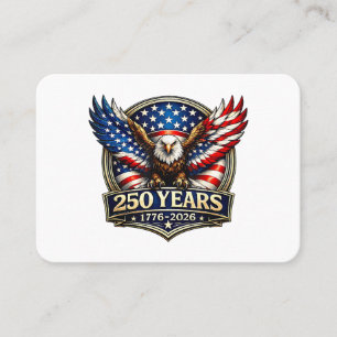 4. Juli Amerikanische Flagge Adler Vintage 250 Jah Visitenkarte