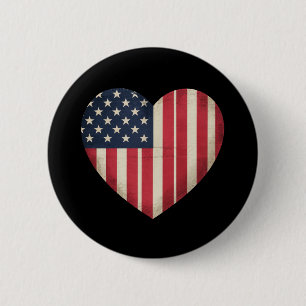 4. Juli Amerikanische Flagge Patriotisch USA Stern Button