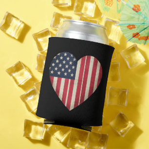 4. Juli Amerikanische Flagge Patriotisch USA Stern Dosenkühler