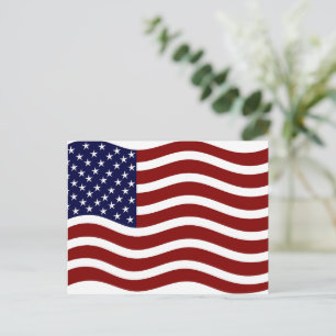4. Juli Amerikanische Flagge Postkarte