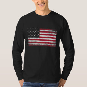 4. Juli Amerikanische Flagge Vintag USA Männer Pa T-Shirt