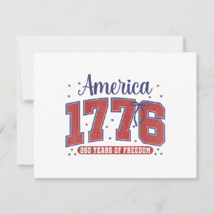 4. Juli Amerikanische Flagge Vintage 250 Jahre 177 Feiertagskarte