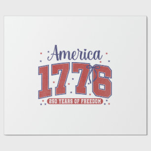 4. Juli Amerikanische Flagge Vintage 250 Jahre 177 Geschenkpapier