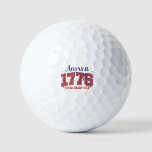 4. Juli Amerikanische Flagge Vintage 250 Jahre 177 Golfball
