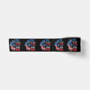 4. Juli Amerikanische Flagge Vintage 250 Jahre 177 Satinband