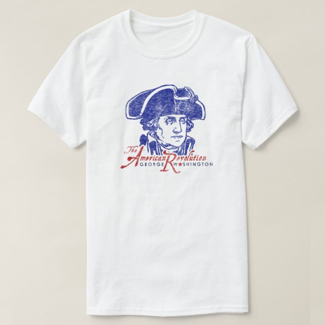 4. Juli amerikanische Revolution George T-Shirt (Design vorne)
