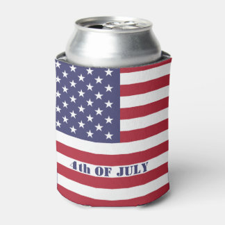 4. Juli Amerikanische USA-Flagge Patriotisch Dosenkühler