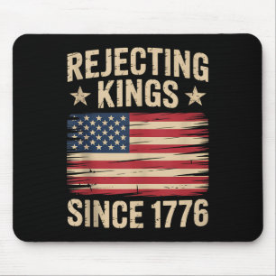 4. Juli Amerikanische Vintage-Flagge, die Könige a Mousepad