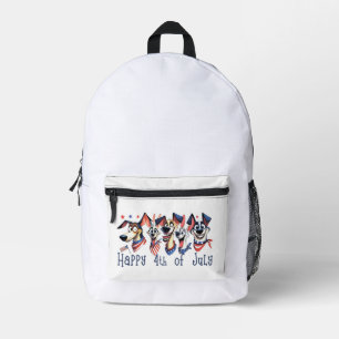4. Juli. Amerikanischer Unabhängigkeitstag. Funny Bedruckter Rucksack