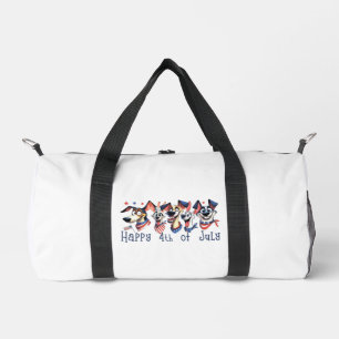 4. Juli. Amerikanischer Unabhängigkeitstag. Funny Duffle Bag