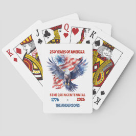 4. Juli Amerikas 250. Semiquincentennial-Jubiläum Spielkarten
