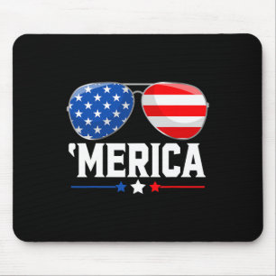 4. Juli Amerikas Unabhängigkeitstag USA Flagge rot Mousepad