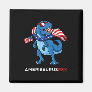 4. Juli Amerisaurus T Rex Dinosaurier Boys Kids T Magnet