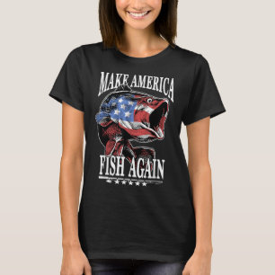4. Juli Angeln _ Mach Amerika wieder zum Anglerlan T-Shirt