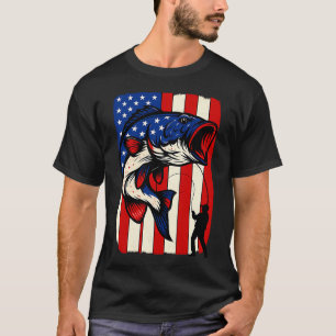 4. Juli Angeln Make America Fish Again USA Fi T-Shirt