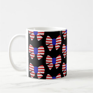 4. Juli Apparel America Flag Patriotic Band Kaffeetasse