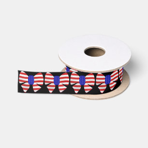 4. Juli Apparel America Flag Patriotic Band Satinband