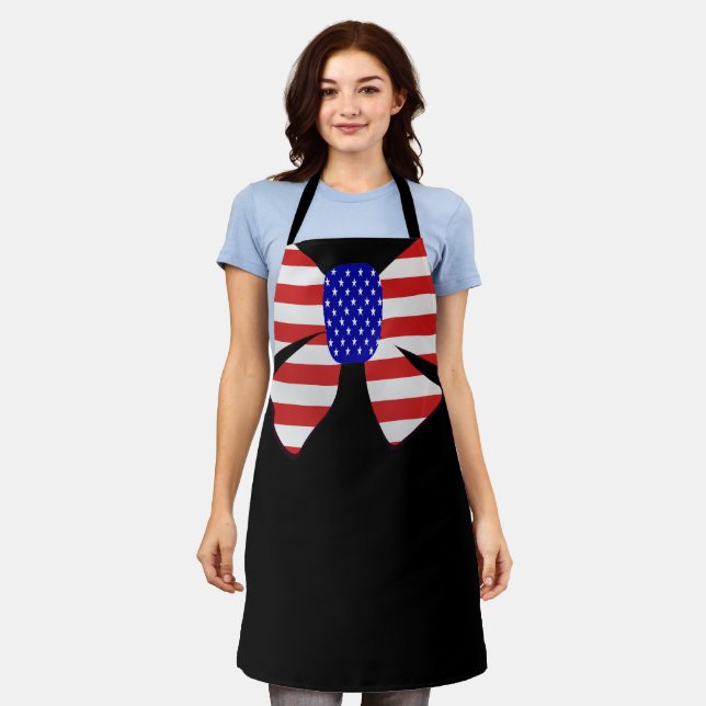 4. Juli Apparel America Flag Patriotic Band Schürze (Getragen)