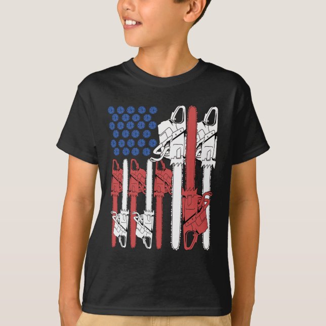 4. Juli Arborist Shirt Men Tree Climber Vater Ch (Vorderseite)