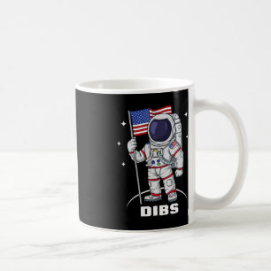 4. Juli Astronaut USA Flag Fan Patrio Kaffeetasse