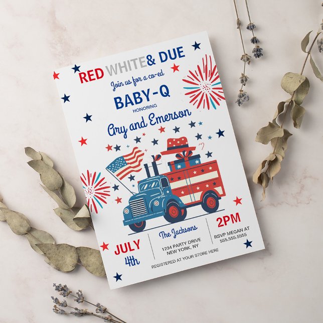 4. Juli Babydusche Baby-Q Babydusche Juli GRILLEN  Einladung (Von Creator hochgeladen)