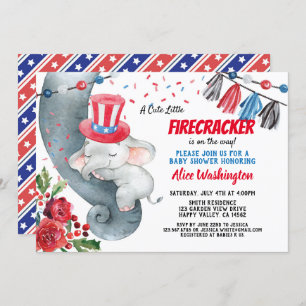 4. Juli Babydusche Einladung