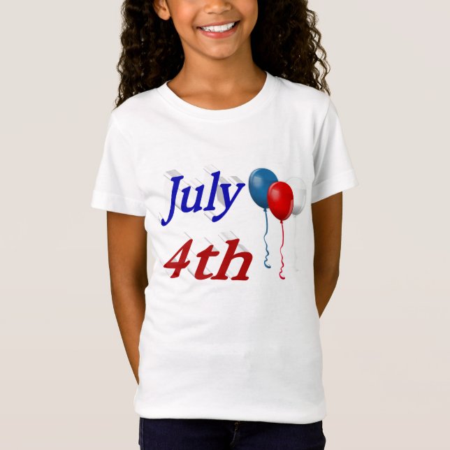 4. Juli Balloons T - Shirt (Vorderseite)