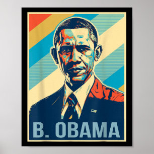 4. Juli Barack Obama Präsident Retro Patriotic Poster