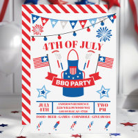 4. Juli Barbeque Schürze Rote GRILLEN Party