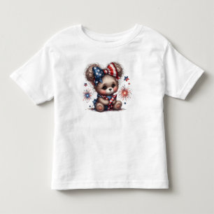 4. Juli Bären Kleinkind T-shirt